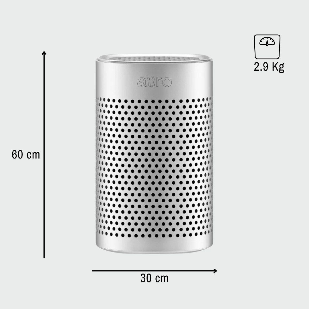 Ayyro | Atmos pro Purificatore d’aria naturale | Elimina il 99% di odori e batteri per Frigo, Auto, Armadi, Scarpiere, Animali | Utilizzabile 10 anni.